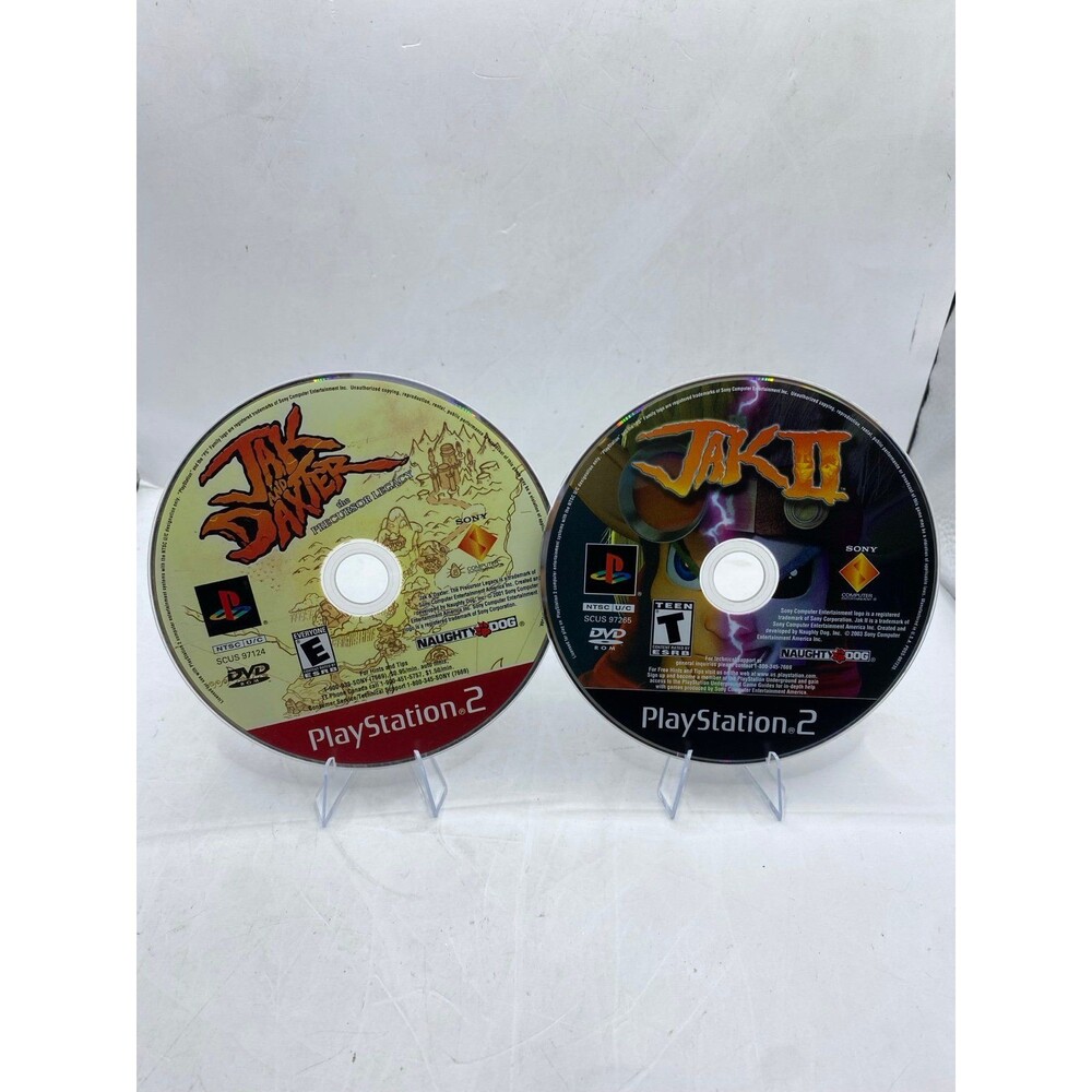Jak and Daxter Precursor legacy 1 & 2 II Sony Playstation 2 PS2) discs only